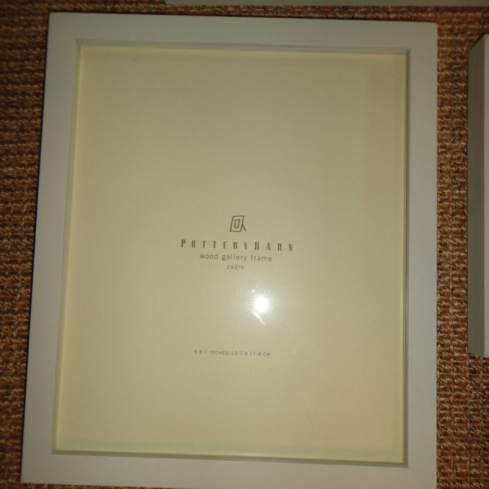 Pottery Barn wood gallery frame 13x11 " Frame White